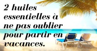 Huiles essentielles pour les vacances